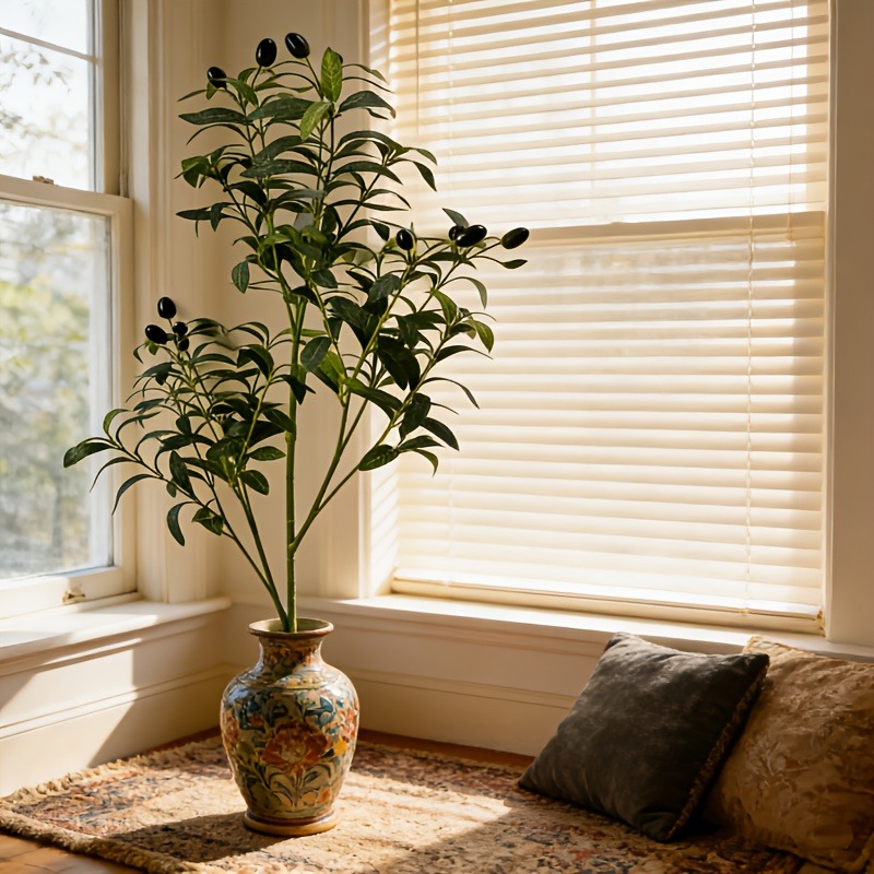 Ficus Lyrata Tree - شجرة زيتون اصطناعية بطول 28 سم
